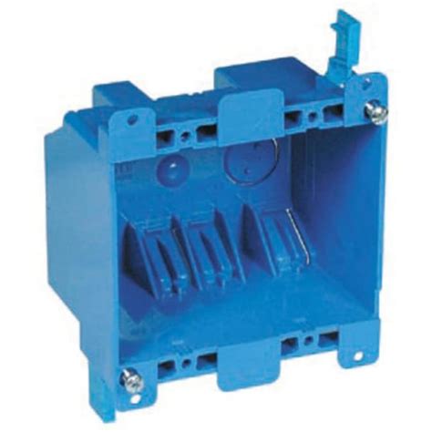 dual gang plastic electric box|2 gang old work shallow.